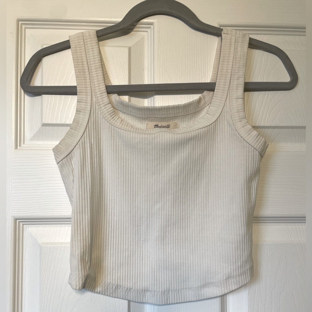 Madewell The Tailored Crop Tank in Sleekhold